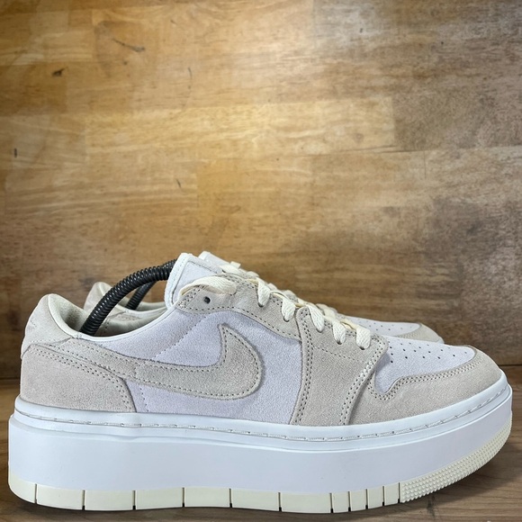 Jordan Other - NEW Jordan 1 Elevate SUEDE Low Mens Size 10.5 Shoes Sneakers Coconut Milk Sail